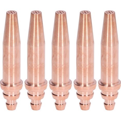 5 Pièces Buse de Coupe Oxyacétylénique pour Chalumeau à Pression Égale Kit Accessoire G02-3 3