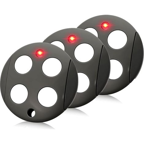 433,92 MHz Telecommande Portail, Lot de 3 Telecommande Bip Porte de Garage Compatible avec Telecommande GTX4, Rolling Code, 4 Canaux (1/5)
