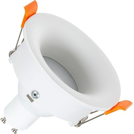 Downlight GU10 6W Luce Indiretta Foro Ø 70mm  No Flicker 4000K Bianco Naturale