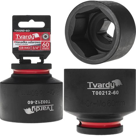 Douille à impact hexagonale 3/4" 60 mm CR-MO (1/6) (1/4)