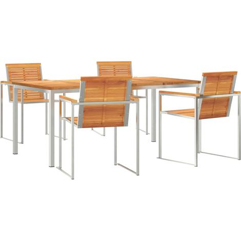 Maison Exclusive - Set da Pranzo per Giardino 5 pcs (1/5)