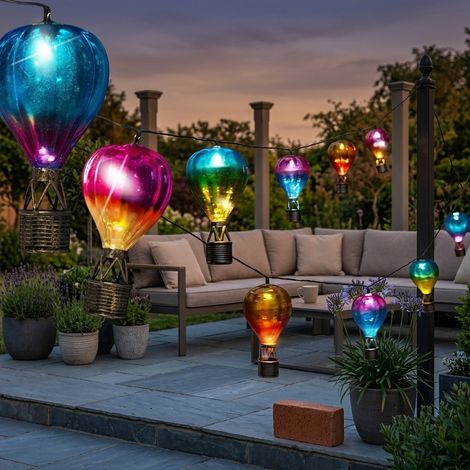 SkyRunner Colourful Balloon Solar String Lights (1/2)