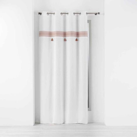 Rideau à Œillets "Amaya" 140x240cm Rose (1/5)