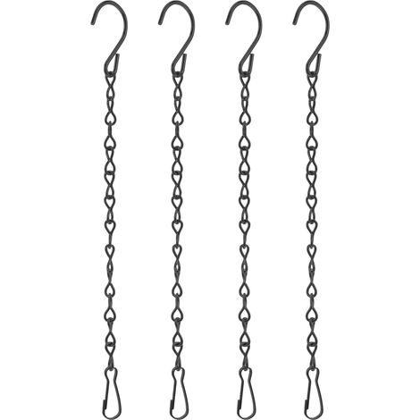 Chaîne De Suspension - Acier Inoxydable - Pour Suspensions De Paniers À Fleurs Et Lanternes - 4 Pièces (1/5)
