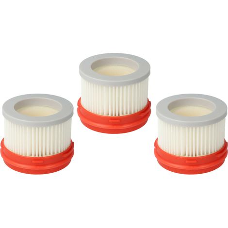 vhbw Set de 3x filtres d'aspirateur compatible avec Dreame V10, V9, V9B, V9P, V11, XR aspirateur à batterie - Filtre principal avec mousse intérieure