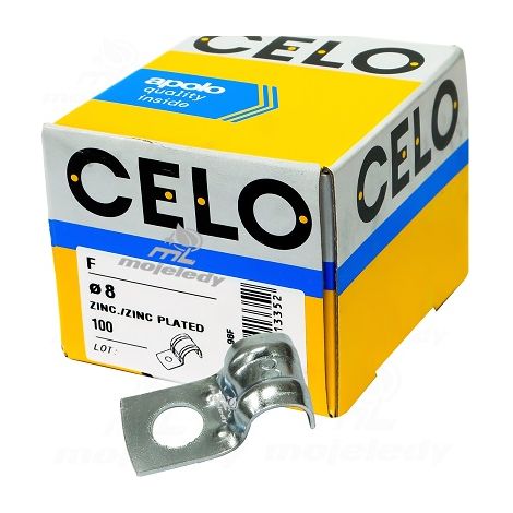 Supporto acciaio zincato celo 8 mm metallico 12 mm (1/2)