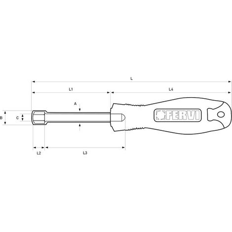 Cle a douille avec manche de 10 mm Socket wrench with handle 10 mm cb02/10