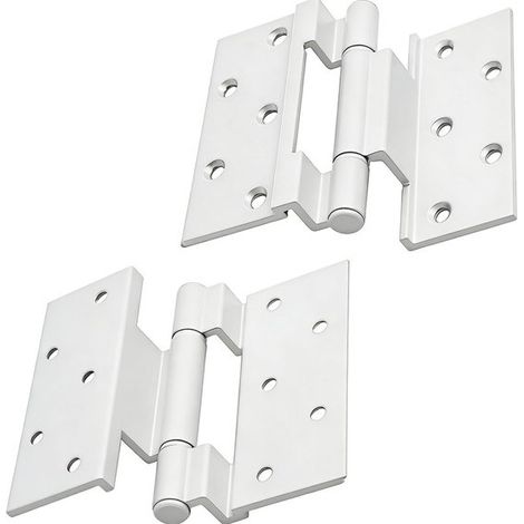 Set mit 2 Scharnieren – Typ 50 – Geeignet für Kipp- und Schiebefenster und -türen – Schwarz (1/5)