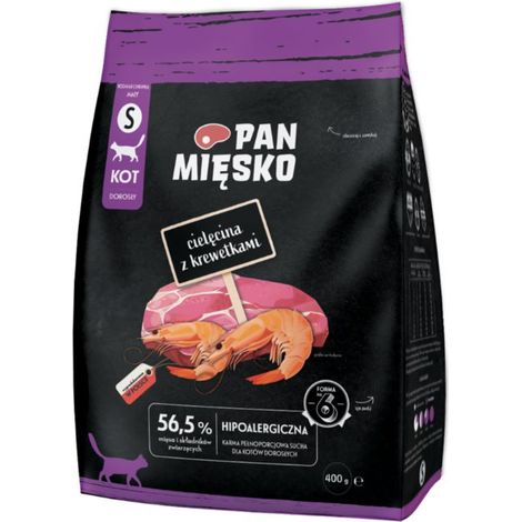 Mr. Meat Comida seca para gatos Envase de 400 g - Adulto Ternera con gambas S 400 g