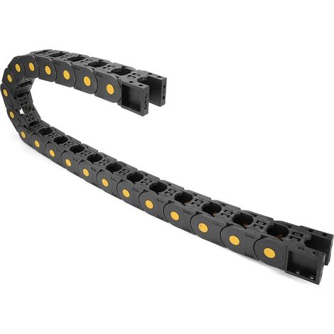 R55 25mmx25mm Schwarz Plastik Offener Typ Cableschleppdraht Träger 1M Länge DE de (1/5)