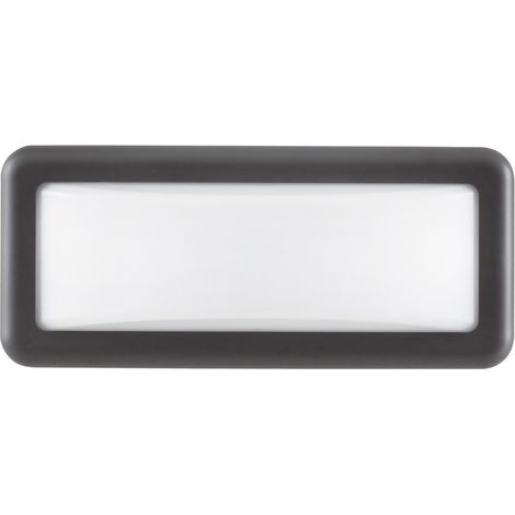 Merano Ferryland Applique Murale Extérieure Encastrée Gris Foncé ABS Acrylique Blanc LED 6W 683Lm 3000K/4000K IP54 AC Driver Inclus