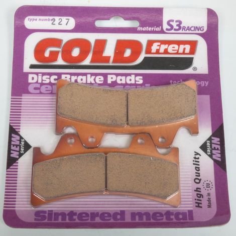 Plaquette de frein Gold Fren pour Moto Alcon Etrier 6 pistons AVG (1/3)