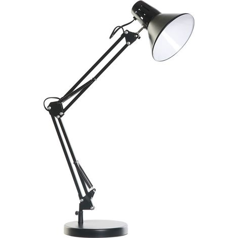 Metall Tischlampe 22x39x69 Schwarz Flexo Metallmaterial Mehrfarbige Farbfamilien -Detaillampen (1/3)