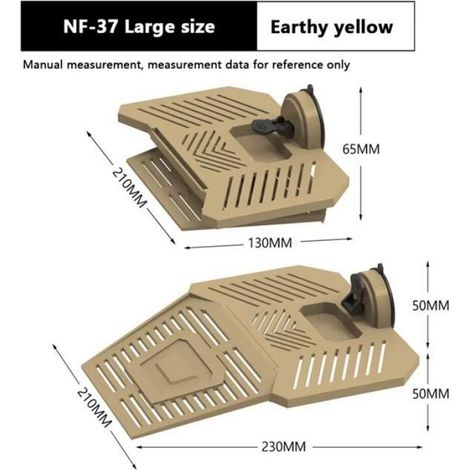 Plateforme Pour Tortues - 4 Niveaux - Ventouses Robustes - Pour Aquarium Et Terrarium - 23 X 21 X 10 Cm - 1 Pièce (1/5)