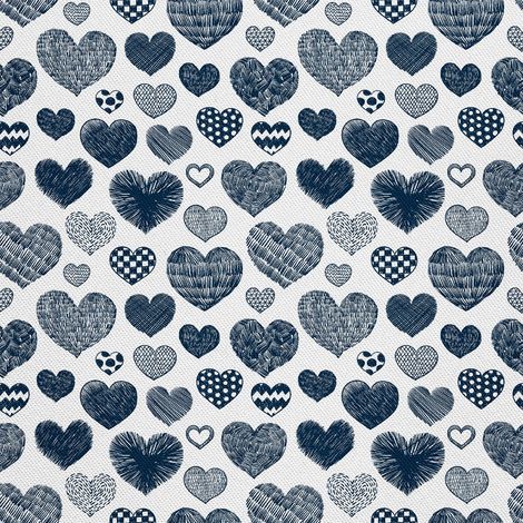 Tela decorativa para exteriores Oxford - Estampado de corazones I DX562 (1/5)
