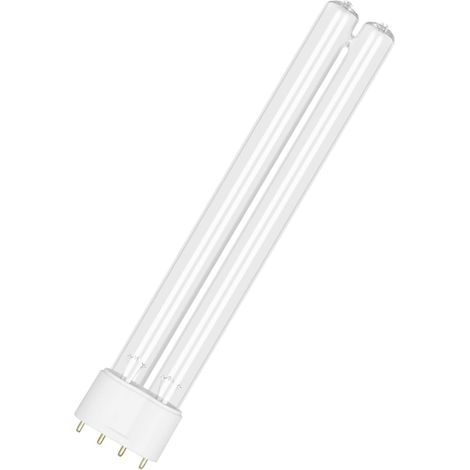 1 Pack Ampoule UVC 2G11, 18W, Tubulaire Compacte, Pour Étangs, Aquariums, Piscines