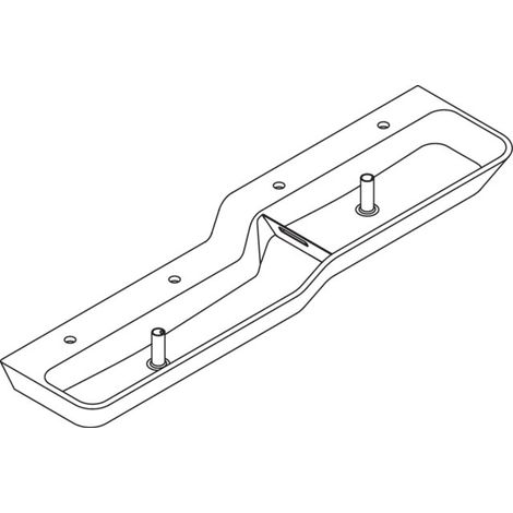 HEWI 950.12.308 Lavabo 1800 mm, bac supérieur droit (1/3)