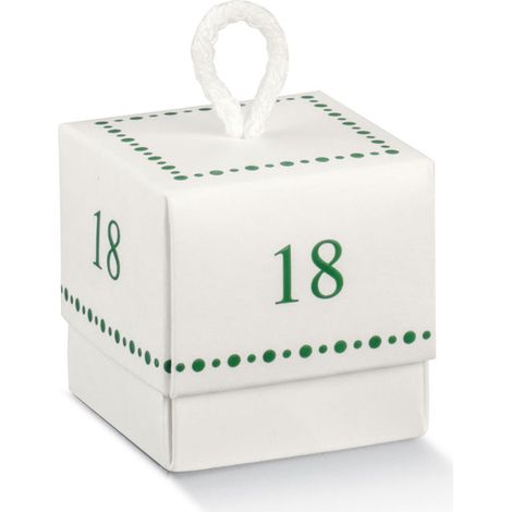 Scotton Scatola Fleur 18 ° Compleanno 50 x 50 x 50 Mm 10 Pz