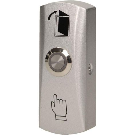 Aufputz-Notausgangstaster in Silber mit Hintergrundbeleuchtung OR-ZS-814 (1/5)