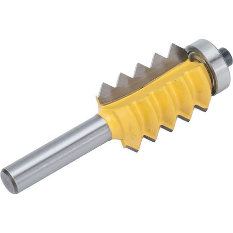Hartmetall-Fräser, Holz, 8 mm Schaft, 30 mm Schnittdurchmesser, Vollhartmetall, mehrschneidig, Wellenform, für Oberfräsen, Holzbearbeitungswerkzeug, Stahllegierung (1/5)