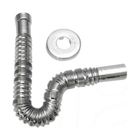 TUBO ESTENSIBILE/COMPRIMIBILE CROMATO CON ROSONE 1&quot1/4 x 32