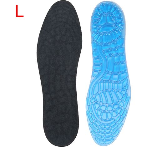 Semelles sport GEL antichoc, supports voûte plantaire orthopédiques, coussinets amortissants taille unique (L) (1/5)