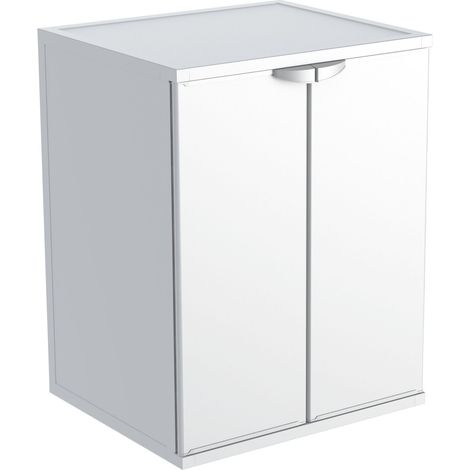 Mobile Coprilavatrice in Resina Bianco Esterno: 68,5 CMX64,5X88H.INTERNO: (1/4)