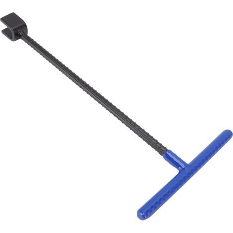 Clé à molette multifonction en acier pour compteur d'eau, poignée en T et outil utilitaire à 4 voies pour vannes et robinets (bleue) (1/5)