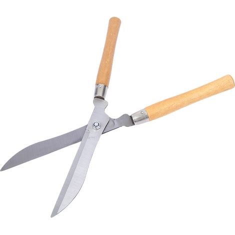 Cisaille à gazon avec manche en bois - Outil de taille - Longueur 52 cm - Taille (1/3)