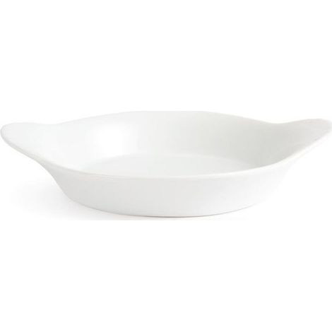Plats ronds à oreilles blancs 40 x 192 x151 mm - Boite de 6 (1/4)