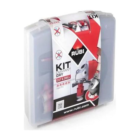 Rubi, set de brocas Drygres (6 piezas), ideal para perforar gres porcelánico, cerámica y materiales duros, alta durabilidad y precisión, perfecto para profesionales