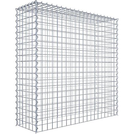 Gabiondeco - Gabion - Element de prolongation en hauteur 100 cm x 100 cm x 30 cm (L x H x P). maille 5 x 5 cm. Spirale. Attention : il manque une grille - Made in Ger... (1/5)