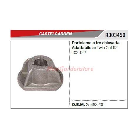 Cubo portacuchillas con 3 llaves CASTELGARDEN tractor TWINCUT 102 122 R303450