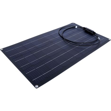 50W 18V Flexibles monokristallines Solarpanel, leichte Ladeplatine für Wohnmobile, Boote und Dächer (1/5)