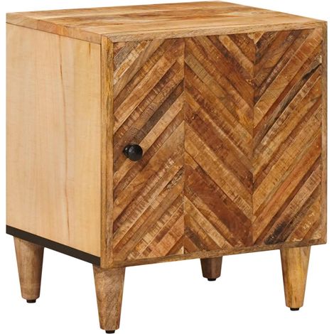 vidaXL  Bedside Table  Brown 40 x 33.5 x 46 cm Solid Mango Wood
