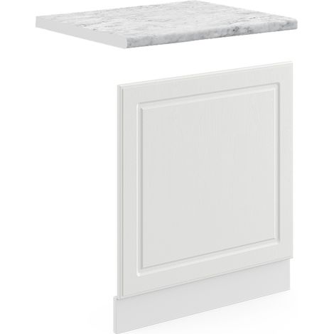 Pannello frontale R-Line, Bianco casa di campagna, 60 cm , PL Marmo, Vicco