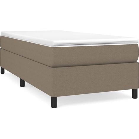 Maison Exclusive - Struttura Letto a Rete a Molle Tortora 90x190 cm Tessuto