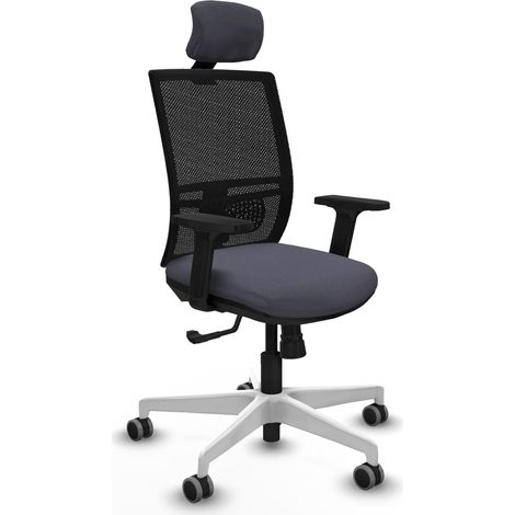 Chaise de bureau piqueras y crespo Yunquera noir accoudoirs réglables (1/2)