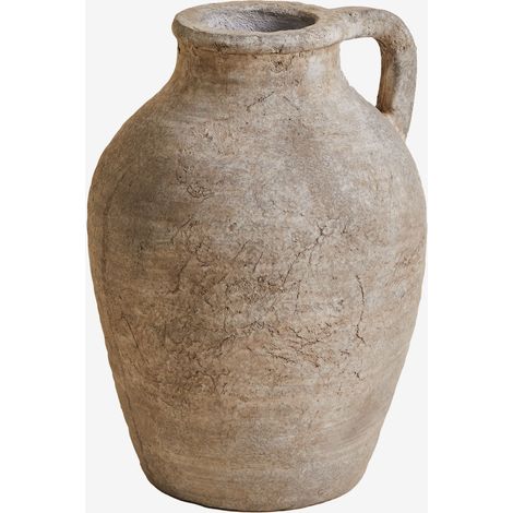 SKLUM Terrakotta-Vase mit Agnon-Griff Stein Braun