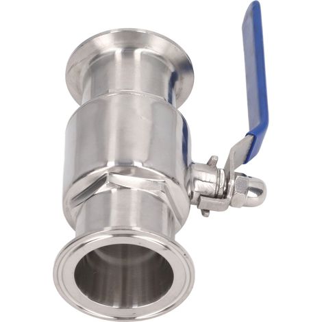 Vanne à bille à dégagement rapide en acier inoxydable 304, vanne à bille sanitaire, vanne à bille à ouverture rapide, vanne à bille à mandrin, vanne à dégagement rapide, diamètre extérieur 63 mm (1/5)