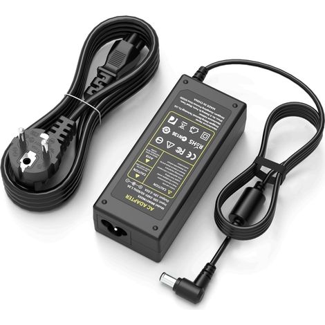 19V Chargeur Alimentation Compatible avec LG Electronics 20" 22" 23" 24" 27" 29" 34" Monitor LCD LED HD TV Widescreen Flatron IPS236V E2351T E2750VR, Samsung 32'' J4000 J4300 J525D Adaptador (1/5)