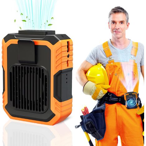 2-in-1 Gürtelventilator mit Powerbank, Turbo Ventilator, Tragbar, Tischständer, Für Outdoor, Camping und Arbeit (1/5)