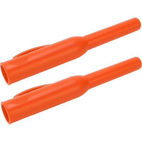 2 Pièces Porte-Crayon de Menuisier Longue Portée Marqueur Trous Profonds pour Bois avec Clip Orange (1/5)