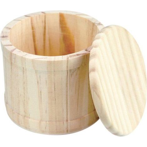 MégaCréa DIY - Boite en bois ronde 10,5 cm H 9,3 cm (1/2)