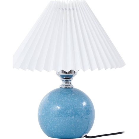 Table Lamp "Kerimi" (scandinavian) in Blue made of Ceramics for e.g. Living Room & Dining Room (1 light source, E27) from Lindby (1/5)