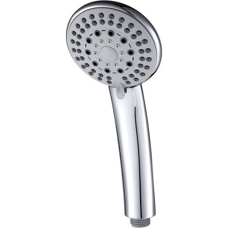 DISFLEX - Douchette 5 jets chromée 90mm picots anticalcaires atria