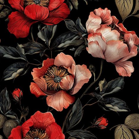 Tela decorativa para exteriores Oxford - Motivo floral I DX5207 (1/5)