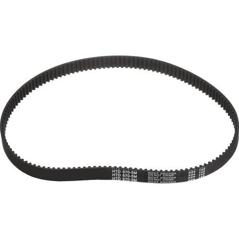 HTD-5M Rubber Timing Belt, 134 Tooth Closed Loop Synchronous Drive Belts for 3D Printer Pulleys, 670x15x3.6mm (Length x Width x Height) (1/5)