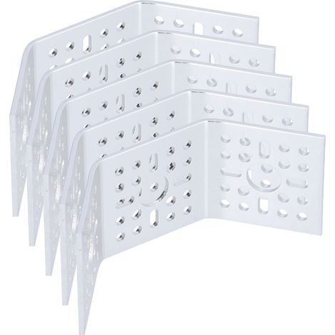 Lot de 5 supports de montage en alliage d'aluminium, équerres à 135° double angle pour servo, connecteurs de plaque. (1/5)