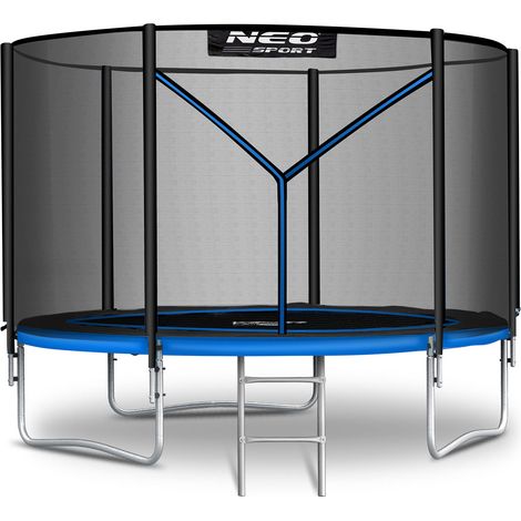 Fuß/252 cm Gartentrampolin mit Außennetz und Leiter Neo-Sport (1/5)